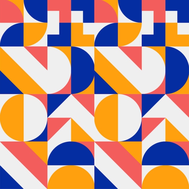 Abstract Bauhaus pattern