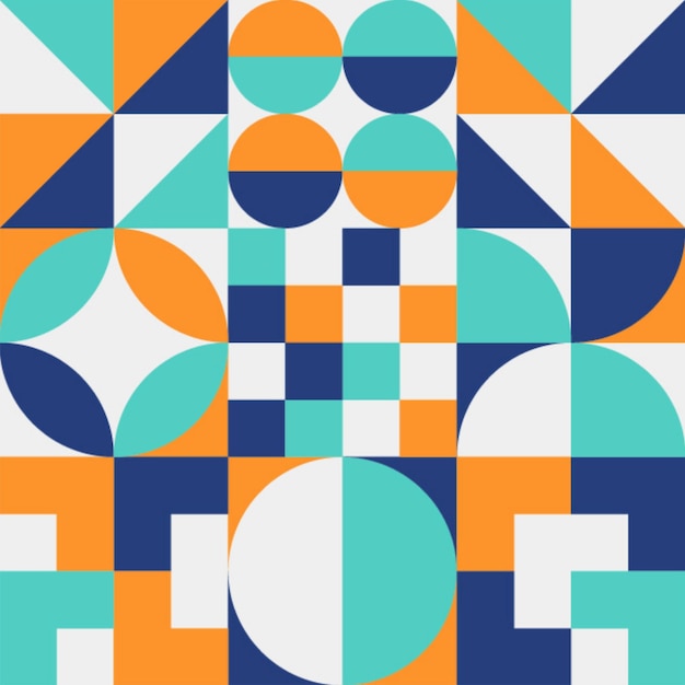 Abstract Bauhaus pattern