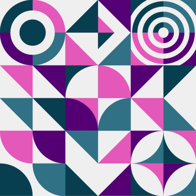 Abstract Bauhaus pattern