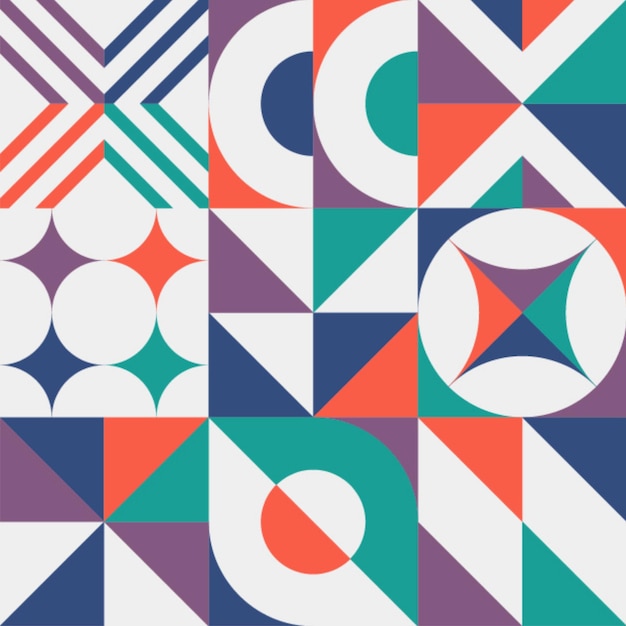 Abstract Bauhaus pattern