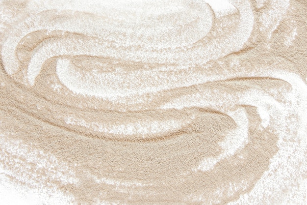 Photo abstract beach sand top view