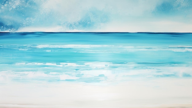 Abstract Beach With White Sand Digital Painting