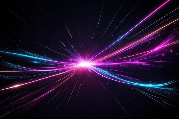 Abstract beautiful light background Magic sparks on a dark background