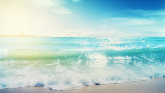 Abstract beautiful light sea summer background AI generated