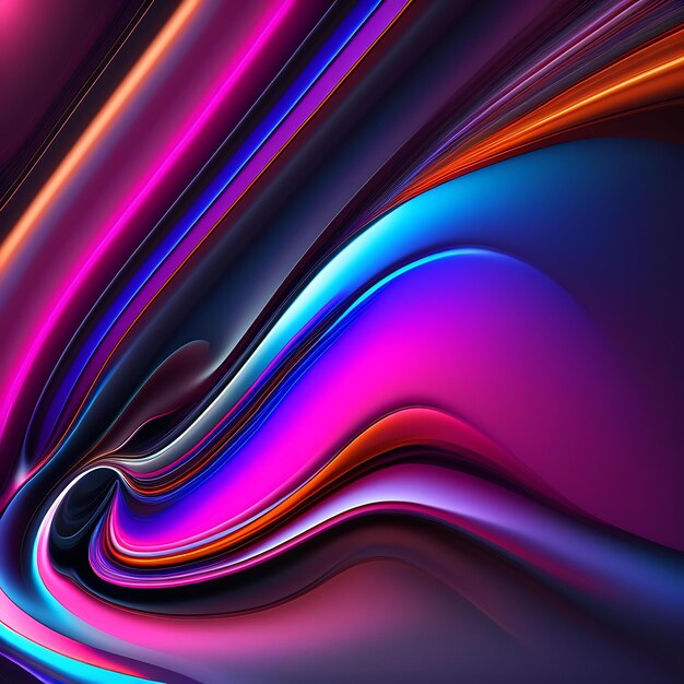 Abstract beautiful liquid background colorful liquid black pink and blue shapes