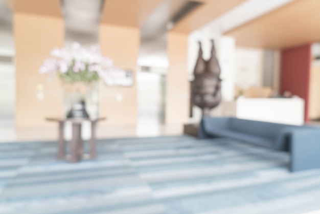 Photo abstract beautiful luxury blur hotel interior