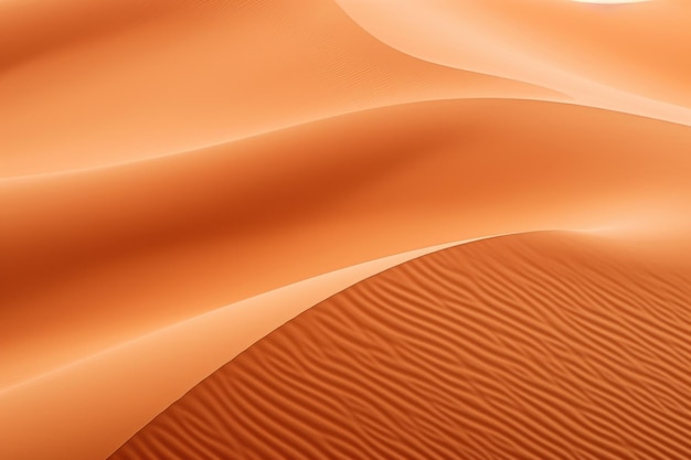 Abstract beauty of orange sand dunes in uae's empty quarter desert a closeup perspective
