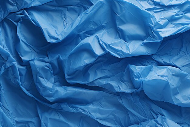 Abstract Beauty Unraveled A Captivating Photograph of Blue Crumpled Paper