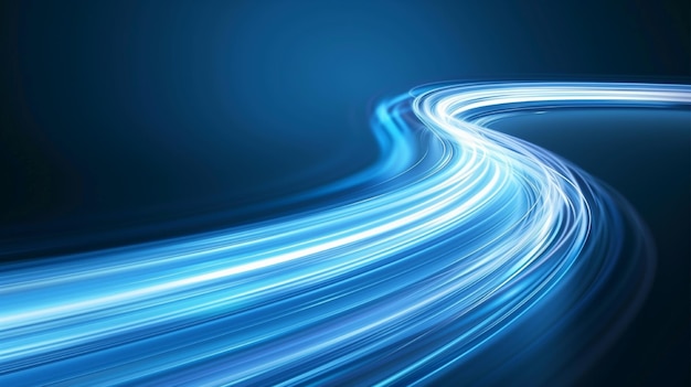 abstract beeld van een blauwe achtergrond met de lichten van licht