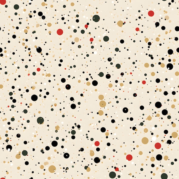 Abstract beige background with colorful dots