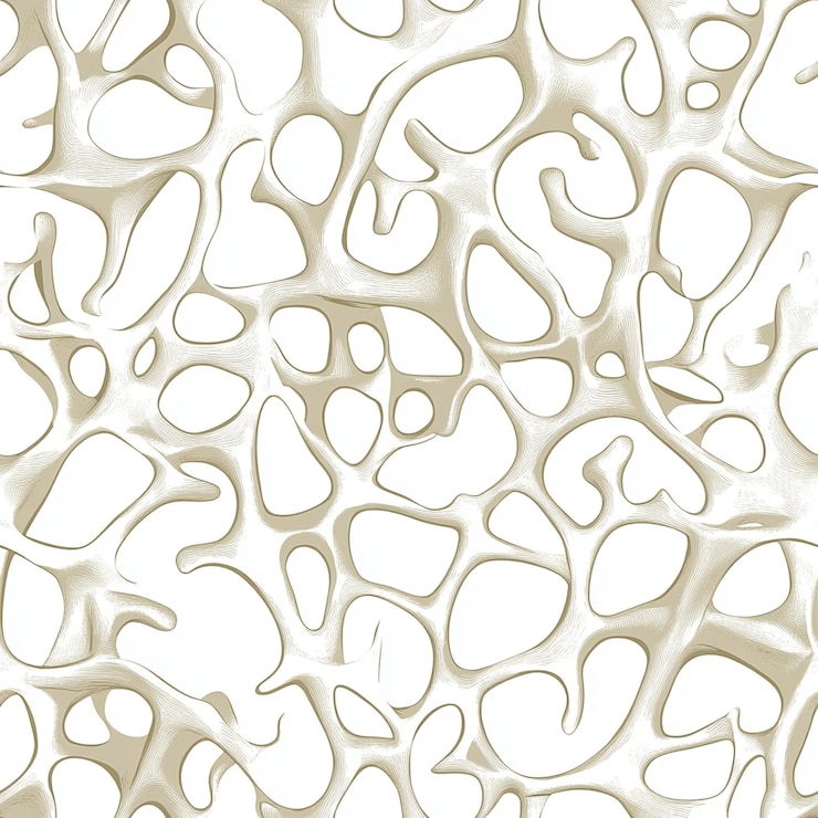 Photo abstract beige bone cellular pattern
