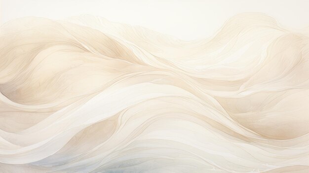 Foto abstract beige e crema ondeggiano un stupendo dipinto ispirato da john howe