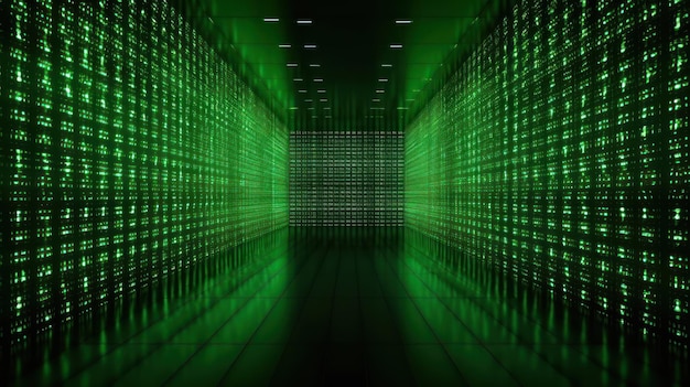 Premium Photo | Abstract binary code computer