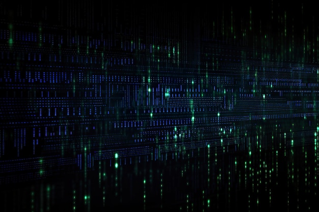 abstract binary code technology background Generative Ai