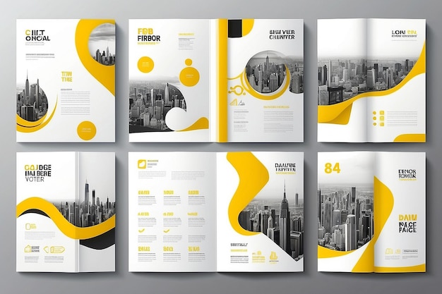 abstract binder layout white a4 brochure cover design fancy info text frame