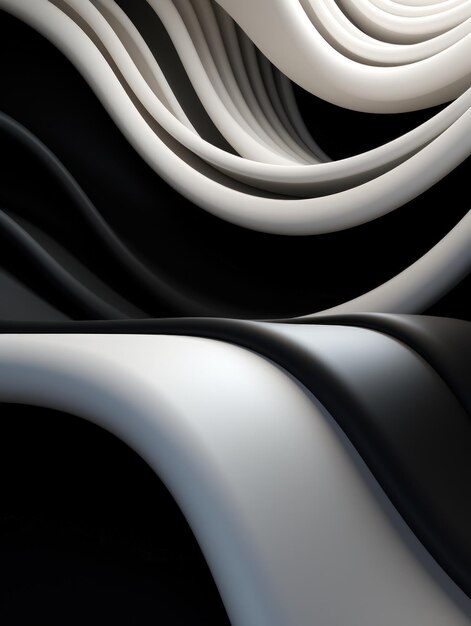 Abstract black 3D background