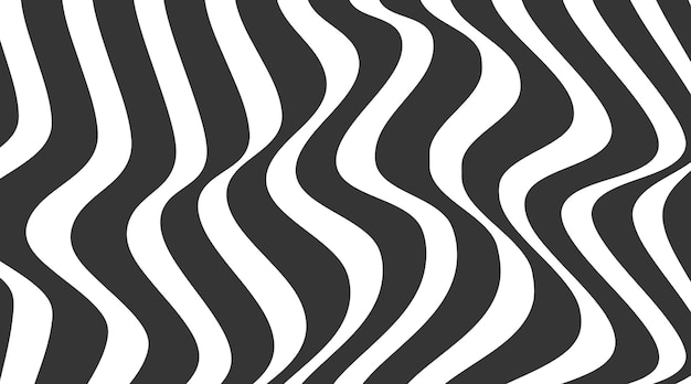 abstract black art wave line background vector illustration