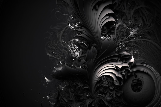 Abstract black background Dynamic futuristic wallpaper