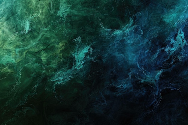 Abstract black blue and green gradient background for design