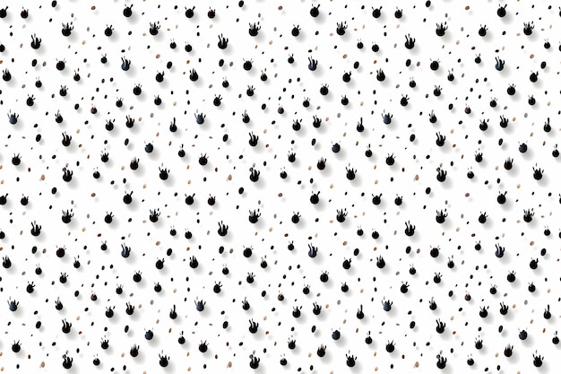 abstract black dots seamless pattern