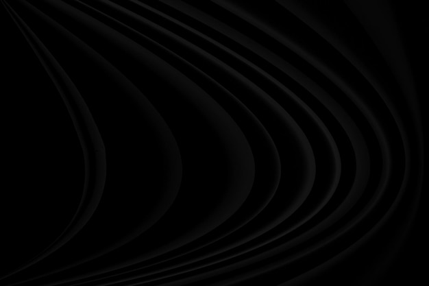 Abstract Black Fabric Flowing For Background