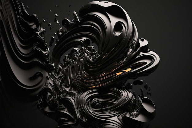 Abstract black futuristic wallpaper