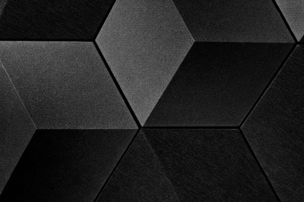 Foto fondo geometrico nero astratto di struttura