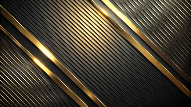 Foto abstract nero e oro linee moderno modello di lusso sfondo con effetto luccicante