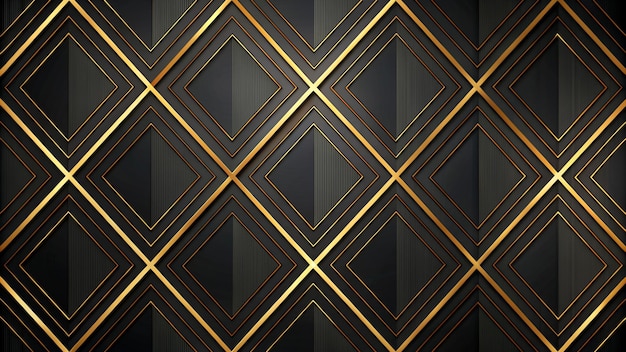 Photo abstract black and gold lines modern luxury pattern background with glitter effect