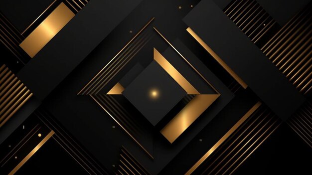 Abstract black and gold luxury background