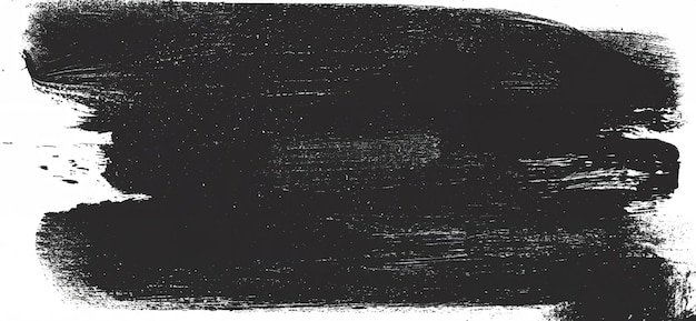 abstract black grunge brush stroke on white background