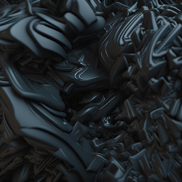 Abstract black matter background neural network generated art