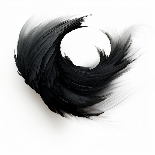 Foto abstract black photoshop brush su sfondo bianco normale
