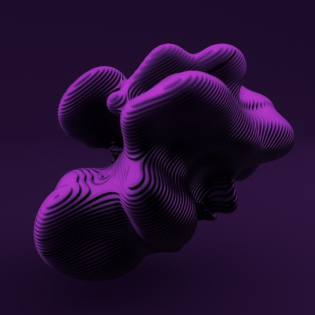 Abstract black purple illustration