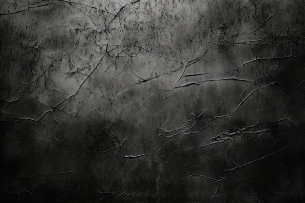 Abstract black textured background with scratches and cracks ai generative