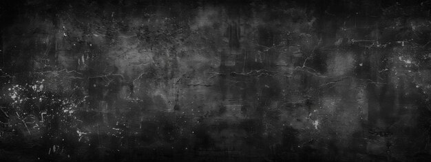 黒い壁のテクスチャー 背景の幅広いパノラマ画像
