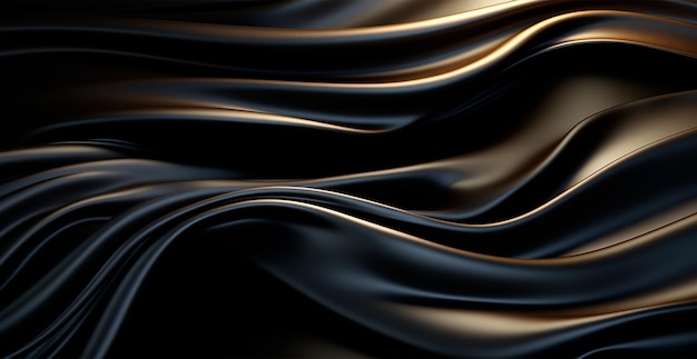 abstract black white background wavy lines lighting ai generated image
