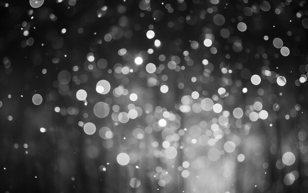 Photo abstract black and white bokeh background