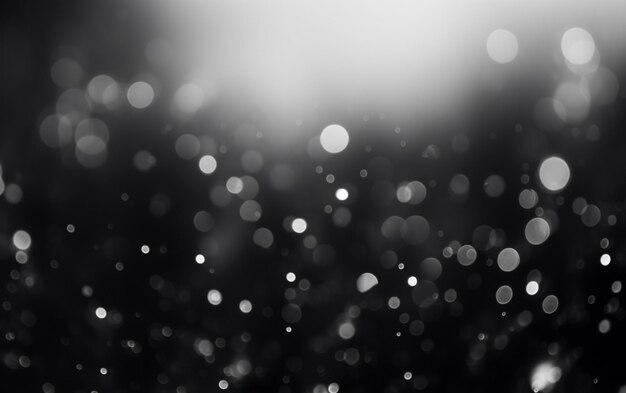 Photo abstract black and white bokeh background