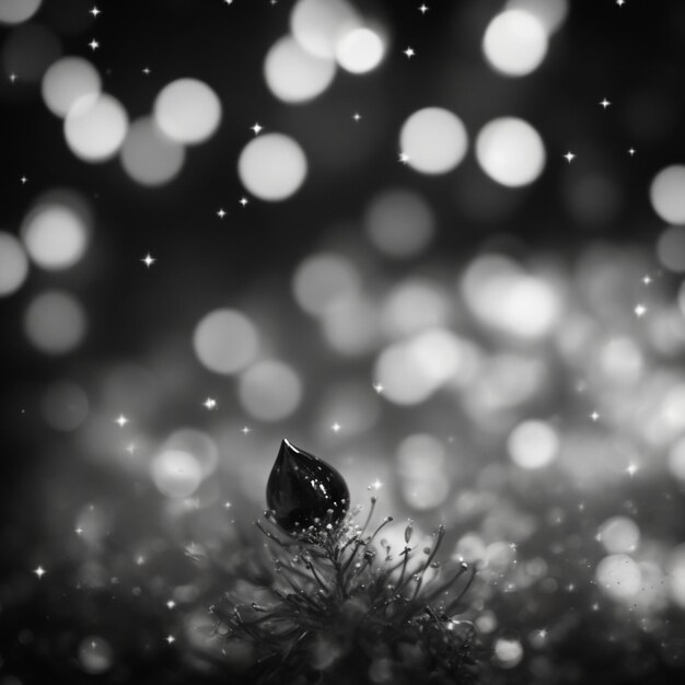 Foto sfondo bokeh astratto in bianco e nero