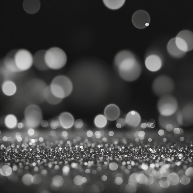 Photo abstract black and white bokeh background