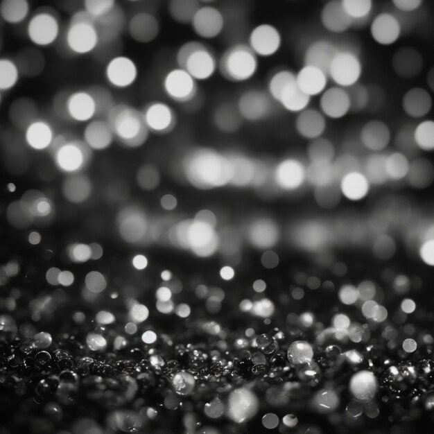 Photo abstract black and white bokeh background