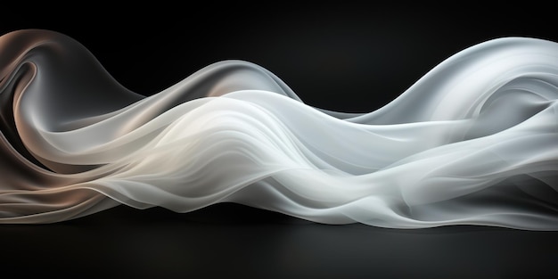 Abstract black white Flow Background