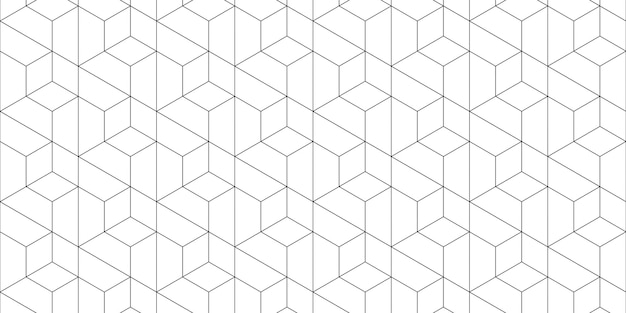 Photo abstract black white hexagon geometric texture background polygon pattern network concept