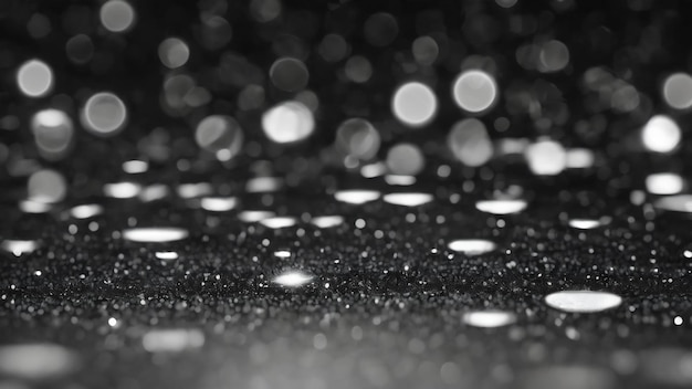Photo abstract black and white lens bokeh background