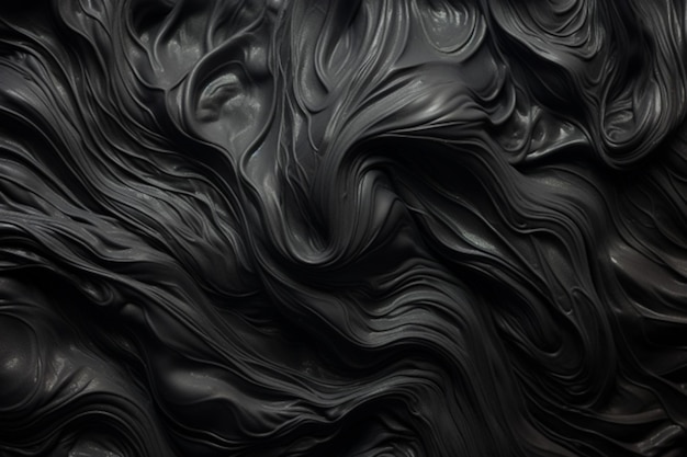 Photo abstract black and white liquid dropdown background generated by ai