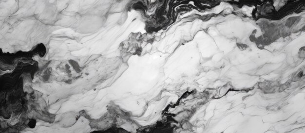 Photo abstract black and white marble texture pattern background