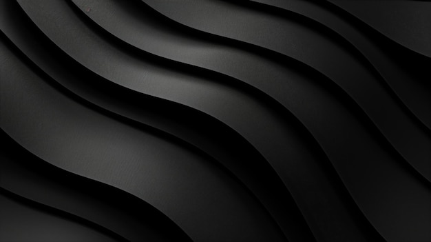 Abstract Black and White Wavy Lines