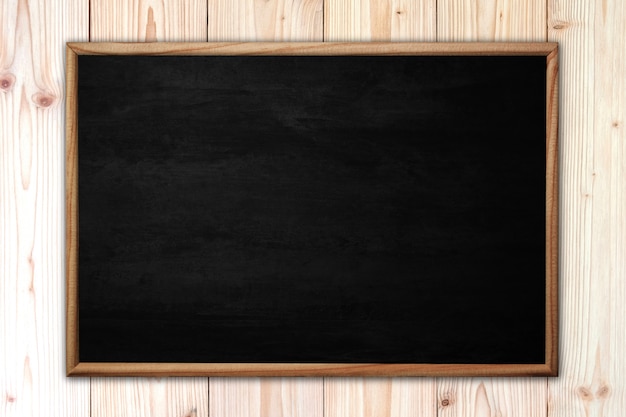 Abstract blackboard or chalkboard on wood 