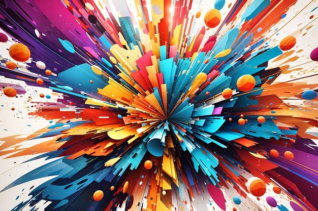 Abstract blast background